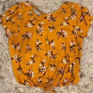 Floral crop top